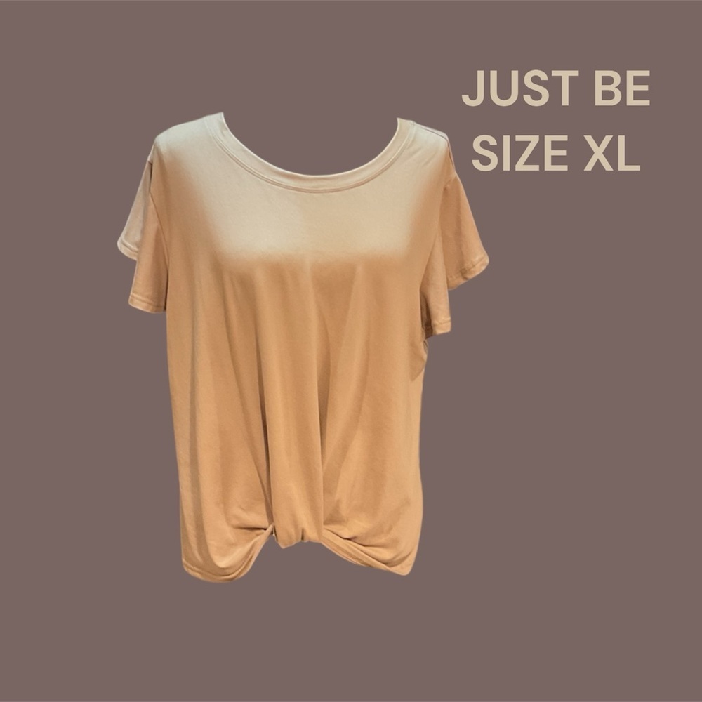 JUST BE KNOTTED WAIST PULLOVER SHIRT SIZE XL